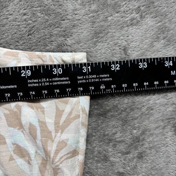 Catherines Linen Maxi Dress Lagenlook Tank Sleeveless Tan Tropical Print 4X E133 - Picture 4 of 7